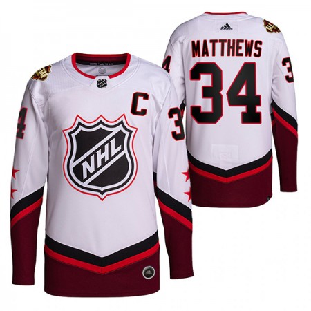 Pánské Hokejový Dres Toronto Maple Leafs Auston Matthews 34 2022 NHL All-Star Bílý Authentic